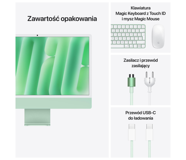 Apple iMac 24 M4/24GB/1TB/MacOS Retina 4,5K Zielony 10R GPU Nano - 1350788 - zdjęcie 9